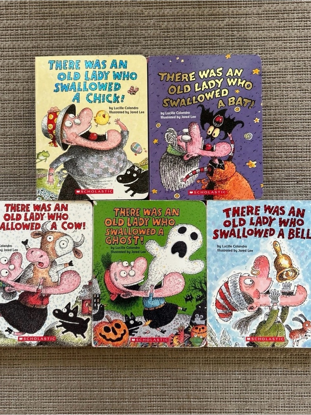 There Was An Old Lady Who ..   Board Books